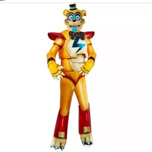 Spirit Halloween FNAF Glam rock Freddy Fazbear Costume Youth Large